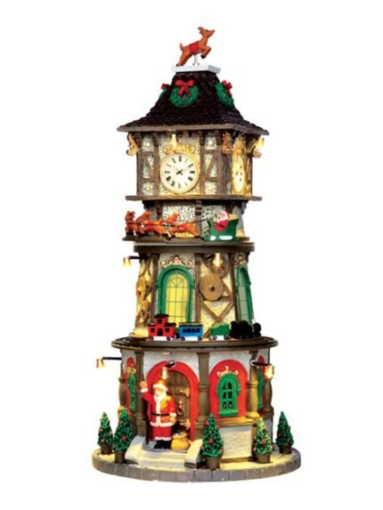 Christmas Clock Tower, With 4.5V Adaptor