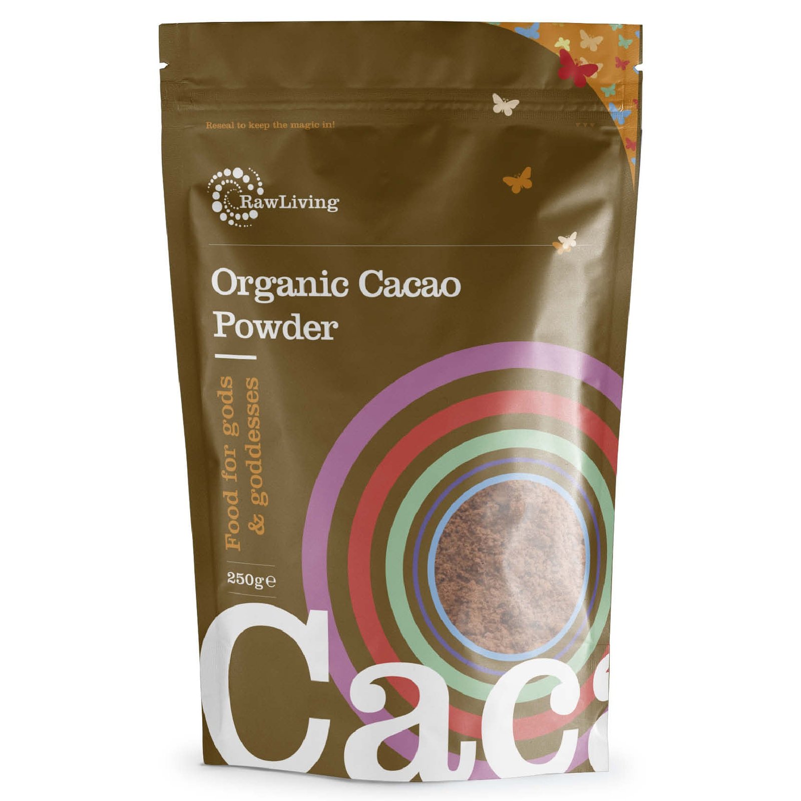 RL_Pouch_400x400px_CacaoPowder_FR Cacao Powder - Organic (250g, 1kg, 5kg, 25kg) - Image 1