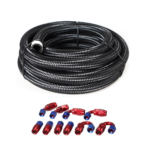 10/16/20FT 10AN CPE Fuel line Hose Braided Nylon Stainless Steel Oil Gas - Image 46
