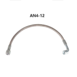 Turbo Oil Feed Line 48" Steel Braided 4AN 90 Degree Straight Hose - Image 8