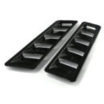 2PCS Universal Car Hood Vent Louver Scoop Cover Air Flow Intake Cooling Panel