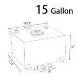 GSTP 15 Gallon Aluminum Street/Drift/Strip/Racing Fuel Cell Gas Tank+ Level Sender - Image 3