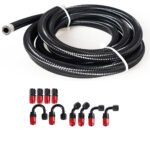 10/16/20FT 6AN CPE Fuel line Hose Braided Nylon Stainless Steel Oil Gas - Image 36