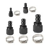 2PCS 4AN 6AN 8AN 10AN 12AN 0°/45°/90°/180° Push Lock Hose End Fitting Fuel Line Adaptor - Image 2
