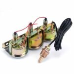 2'' 52mm Mechanical Chrome Triple Gauge Set Water Temp Oil Pressure Volt Meter - Image 11
