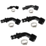 2PCS 4AN 6AN 8AN 10AN 12AN 0°/45°/90°/180° Push Lock Hose End Fitting Fuel Line Adaptor - Image 3