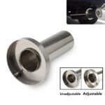 Universal 3.5" to 4.5" Round Steel Removable Catback Exhaust System Muffler Tip Silencer - Image 6