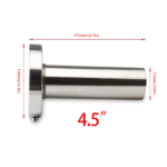 Universal 3.5" to 4.5" Round Steel Removable Catback Exhaust System Muffler Tip Silencer - Image 13