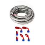 10/16/20FT 10AN CPE Fuel line Hose Braided Nylon Stainless Steel Oil Gas - Image 17