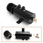 Universal 10AN Baffled Oil Catch Can Breather Can with Drain Valve 750ML Bundle and 10AN 5/8'' Fuel Line Fitting Kit Nylon Braided CPE Oil Hose - Image 3