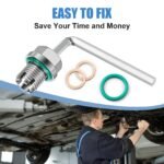 M12.1-1.25 x 15mm Oil Drain Plug Oversize Piggyback, Stainless Steel Self Tapping Oil Pan Thread Repair Kit with O-Ring - Image 8