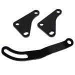 SBC Black Power Steering Pump Mounting Bracket SWP LWP Saginaw GM SB Chevy 350 - Image 7
