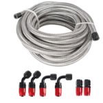 10/16/20FT 6AN CPE Fuel line Hose Braided Nylon Stainless Steel Oil Gas - Image 31