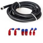 10/16/20FT 6AN CPE Fuel line Hose Braided Nylon Stainless Steel Oil Gas - Image 33