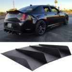 Black Rear Bumper Diffuser Shark ABS 4-Fin Spoiler Lip Splitter For Mazda Miata - Image 5