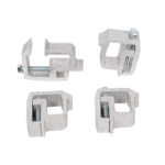 4 PCS Truck Cap Topper Camper Shell Mounting Clamps Heavy Duty Aluminum Silver - Image 7