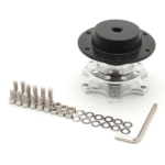 Universal Sports Steering Wheel Quick Release Snap Off Boss Kit Hub Adapter Red - Image 12