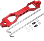 190mm Red Aluminum Alloy Car Battery Tie Down Bracket
