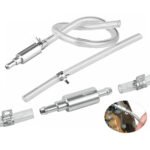 Motorcycle Car Clutch Brake Bleeder Hose One Way Valve Tube Bleeding Tool Kit