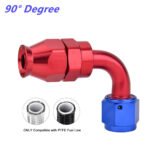 2PCS AN4/AN6/AN8/AN10/AN12 PTFE Hose End Fitting Adapter for PTFE Hose Line Only - Image 11