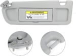 Left Driver & Right Passenger Side Sun Visor for Honda Civic 2006-2011 Light Gray 83280-SNA-A01ZC - Image 3