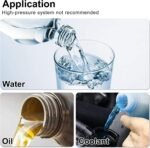 2PCS 4AN 6AN 8AN 10AN 12AN 0°/45°/90°/180° Push Lock Hose End Fitting Fuel Line Adaptor - Image 7