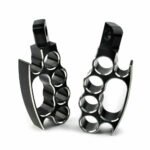 Black CNC Machined Footpegs for Harley-Davidson Motorcycles - Image 3