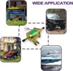 12V Universal 3-6PSI Gas Diesel Inline Low Pressure Electric Fuel Pump HEP-02A - Image 5