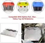 Battery Bracket Relocation Hold Down Tray Kit For Optima 34/78 Battery Aluminum - Image 4