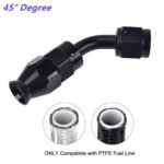 2PCS AN4/AN6/AN8/AN10/AN12 PTFE Hose End Fitting Adapter for PTFE Hose Line Only - Image 4