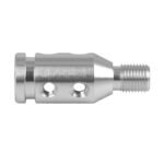 GSTP Car Silver Tone Gear Shift Knob Adapter Fit for Non Threaded Shifter - Image 3