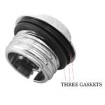 Vented Flush Mount CNC Fuel Tank Gas Cap Pop up for Harley - Image 6