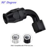 2PCS AN4/AN6/AN8/AN10/AN12 PTFE Hose End Fitting Adapter for PTFE Hose Line Only - Image 5