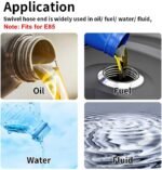 Black Fuel Hose Oil Gas Line AN4-AN6-AN8-AN10-AN12 Nylon/Stainless Steel Braided - Image 8